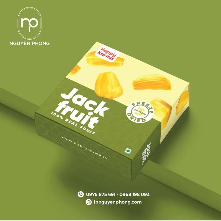 Mẫu hộp đựng mít sấy thiết kế sáng tạo